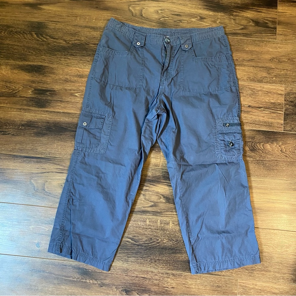 Columbia vertex cropped capri pants size 14 blue grey women’s activewear crop